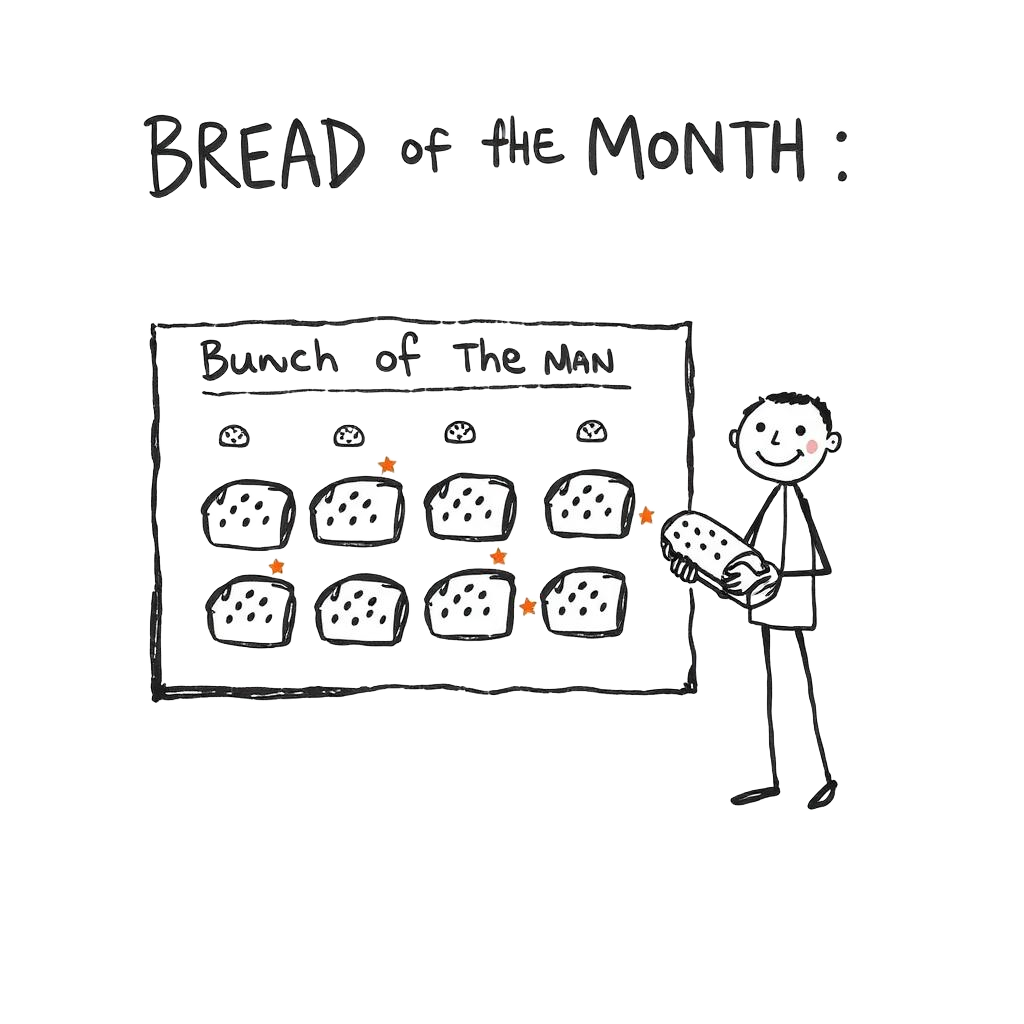 Bread of the month subscription card