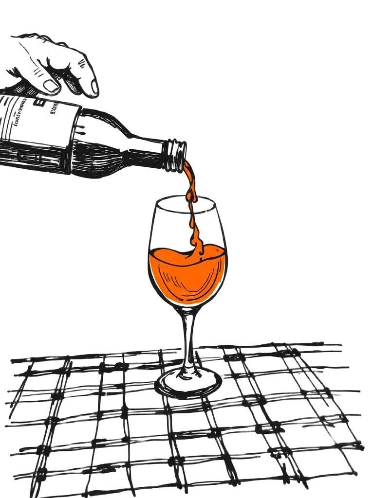 Wine being poured