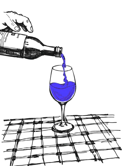 Wine being poured