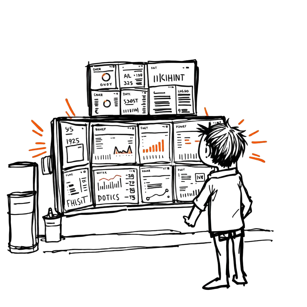 Operator overwhelmed by dashboards
