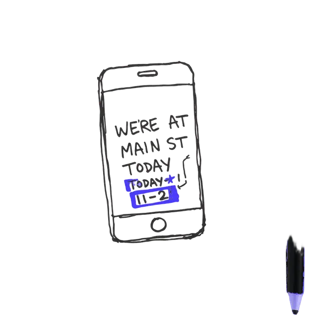 Phone showing location SMS
