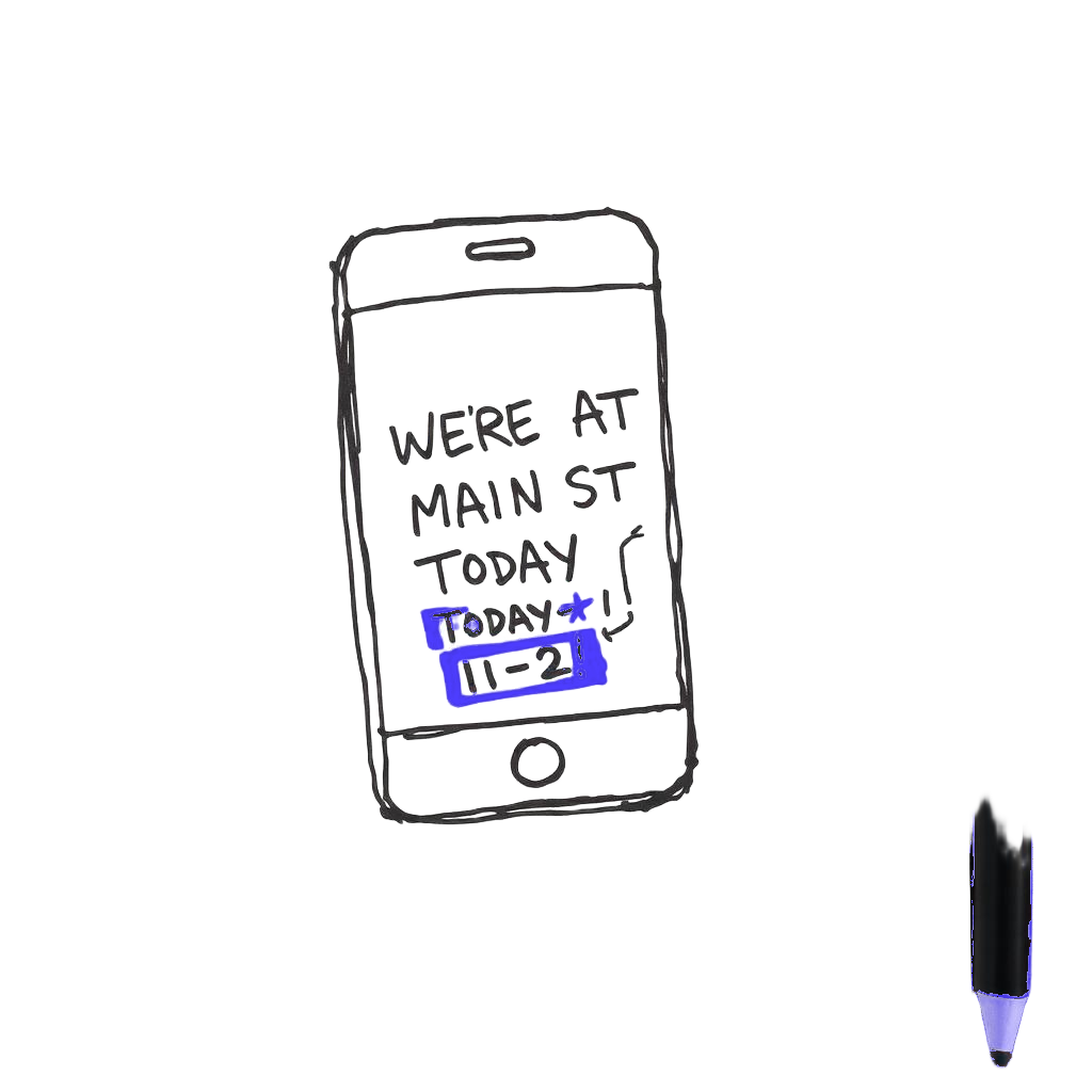 Phone showing location SMS