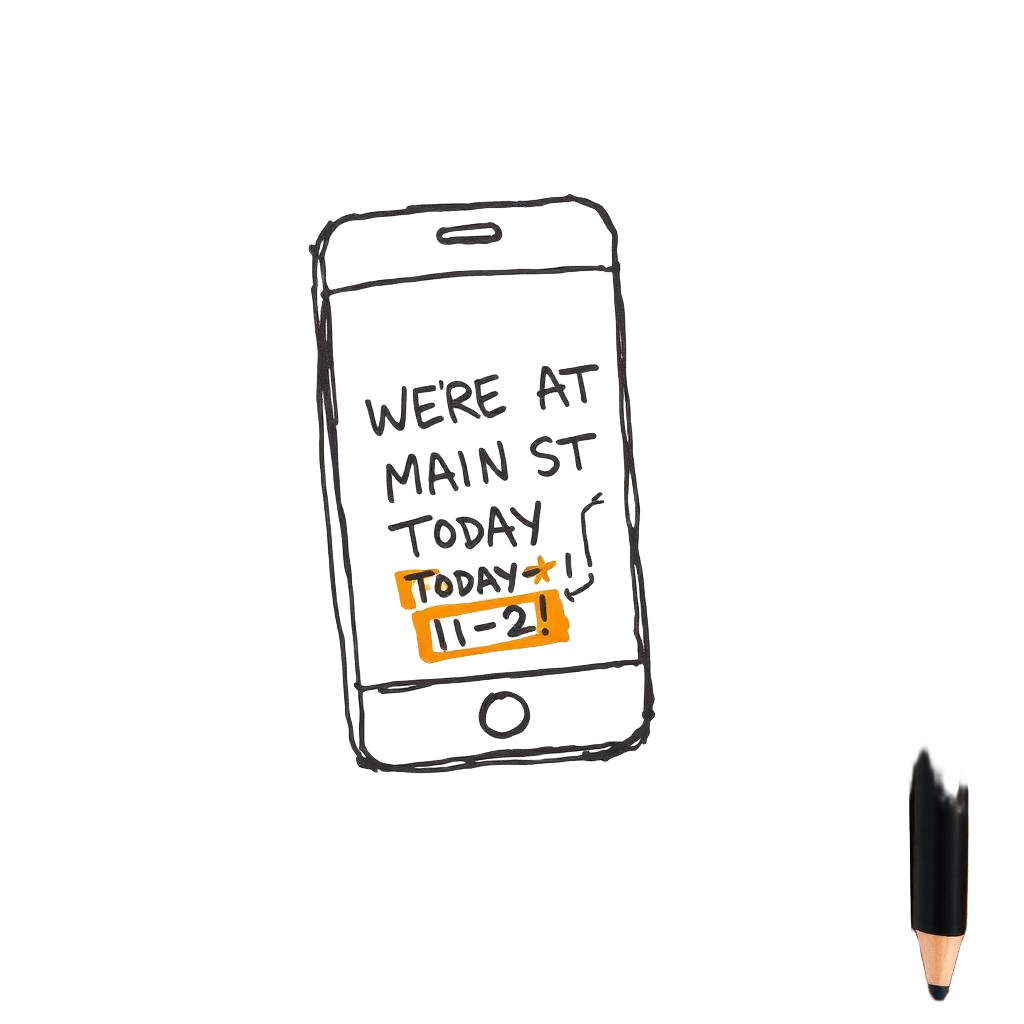 Phone showing location SMS